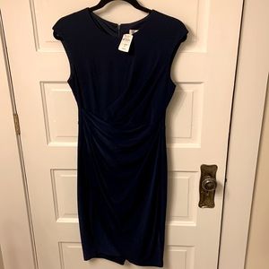 Neiman Marcus sleeveless dress in navy